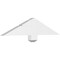 Ekena Millwork Kennewick Architectural Grade PVC Gable Bracket, 36"W x 7 1/2"H x 2"D x 4"F, 5/12 Pitch GBP036X08X0204KEN00 - alternate 1